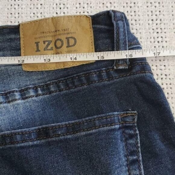 Izod Comfort Straight Stretch Sz. 32 x 30 Blue Jeans - Picture 9 of 10